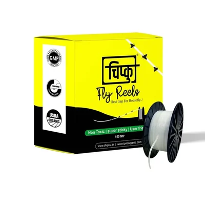 Chipku Fly Reels 150 Meter Super Sticky & Non-Toxic Fly Trap for Houseflies