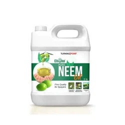 Chipku Turning Point Pure Neem Oil (5 Liter) Bulk Organic Pesticide for Sprayers & Farming