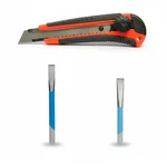 Taparia Octagonal Chisel Combo with 101, 107 Chisels and SK1 Snap Off Cutter for Cutting and Shaping