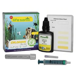Lifesonic Chlorine Test Kit for Aqua Farming, Tanks and Ponds | 200 Tests per Kit | 3 Years Shelf Life