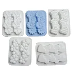 Pack of 5 Multi purpose Silicone Chocolate Mould