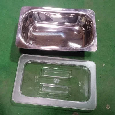 Stainless Steel Chocolate Melting Pan and Transparent Lid Set for ADORMA CM 15 Chocolate Melter Machine