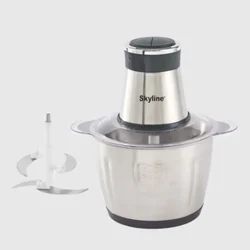 Skyline 2Ltr Vegetable and Meat Chopper,  400 Watts Power for Effortless Food Preparation (VTL-9049)