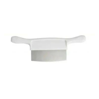 Smart Chef 6 Inch Stainless Steel Chopping Board Scraper with White Handle, Bench Dough Cutter Spatula (HS10401)(Pack-1 pc)