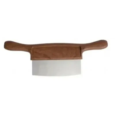 Smart Chef 6 Inch Stainless Steel Chopping Board Scraper with Brown Handle, Bench Dough Cutter Spatula (HS10401)(Pack-1 pc)