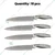 Vinayak Machines 10 pcs Stainless Steel Chopping Knives for Kitchen