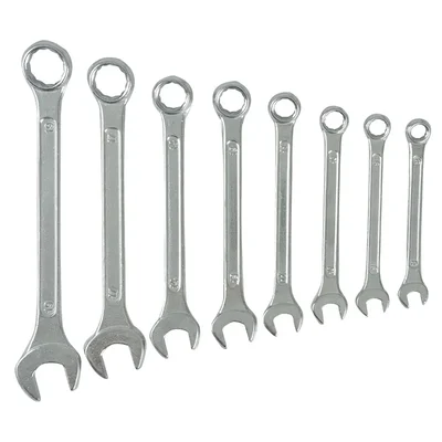 Globus Combination Spanner Set of 8 (Chrome matt Finish) (358)
