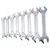 Jhalani 12/8 m Chrome Plated Double Open End Jaw Spanner 8 Pcs Set ( 6x7, 8x9, 10x11, 12x13, 14x15, 16x17, 18x19, 20x22mm)