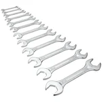 Jhalani Double Open End Spanner 12 Pcs Set ( 6x7, 8x9, 10x11, 12x13, 14x15, 16x17, 18x19, 20x22, 21x23, 24x27, 25x28, 30x32 mm) (12/12 M)