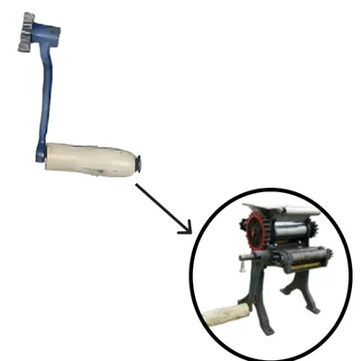Cast Iron Handle for Heavy Duty Hand Operated 4 Inch Noodles /Momos Roti (Skin) Maker Machine,10 kg/Hr