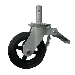 Premium Quality 150 x 50 mm CI Rubber Scaffold Castor Wheel 