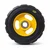 Heavy Duty 350 x 62 MM / 14 x 2.5 Inch 500 Kg Load Capacity Rubber Wheel ( C.I + Wheel ) Without Ball Bearing