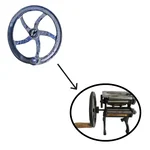 Premium Cast Iron Wheel for High Quality hand Operated 6-inch Noodle Making Machine With Stainless Steel Roller