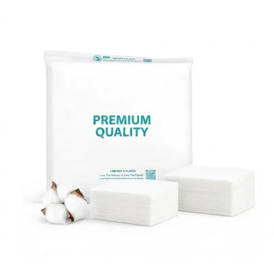 HORECA 12x12 Inch Spunlace Napkin (Pack of 100) Free Wet & Dry Tear-Resistant Wipes For Dining, Salon, Travel & Cleaning
