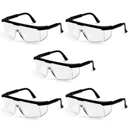 Super Safety Pack of 5 Water & Dust resistant Protective Goggles for Industrial Works