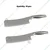 Vinayak Machines 10 pcs Stainless Steel Cleaver Knives/ Meat Knives for Kitchen