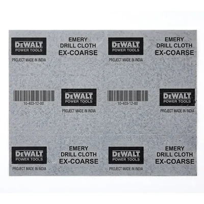 DeWalt Grit 150 Extra Coarse Emery Drill Cloth Sheet for Metal Rust & Paint Removal DXCK625EC04IN (Pack of 250)