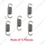 Heavy Duty Clutch Spring (5 Pieces), for 2 Stroke 52 CC (44-5F) Earth Auger/ Post Hole Digger