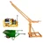 HT 500 kg Capacity 360° Mini Crane & Electric Clutch Winch 5 HP Motor-35 Meter 10 mm Rope & Wheel Trolley