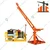UTC 90 Kg Frame & 10 Feet Boom length 500 kg Mini Crane 360° With 5 hp Electric Clutch Winch, 50 Meter & 8mm Wire Rope