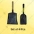Coal Shovel 5 Inch & 9 Inch with Mild Steel Head (Set of 4 Pcs)