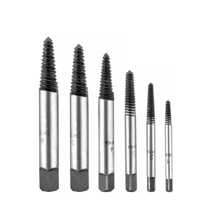 Total 6 Pcs Coarse Thread Screw Extractor Set (TACSE0061)