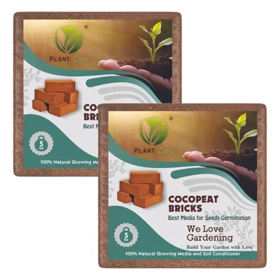 PLANT CARE Highly Effective 10 kg Cocopeat Brick for Plants and Vegetables | Suitable for Garden and Nursery