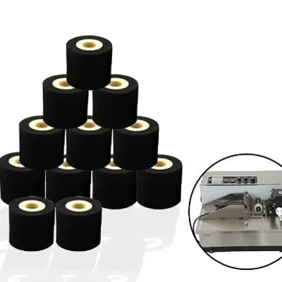 Pack of 12 Premium 36x32 mm Ink Roll for Batch Coding Machine 
