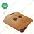 Disposable 100pcs, Kraft Paper Coffee Cup Carrier with Handle for Takeaway 