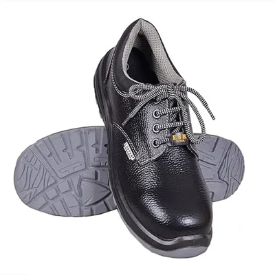 Coffer Safety 1012ESR Black Composite Toe Leather Safety Shoe for Men(Size-6)