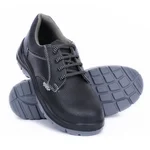 Coffer Safety 1157 Steel Toe Safety Shoe, Leather Upper, PU Sole, Heat, Water & Acid Resistant, Anti-Static