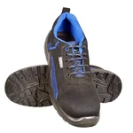 Coffer Safety 1203 Men's Black and Blue Steel Toe Safety Shoes, with Slip-Resistant Sole and Puncture-Proof Midsole