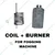 Coil & Burner for Torpedo Mini Fogging Machine ( 1 Pc Coil & 1 Pc Burner)