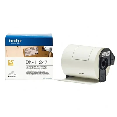 Brothers DK-11247 Direct Thermal White Large Shipping Die-Cut Label Roll 103mm x 164mm