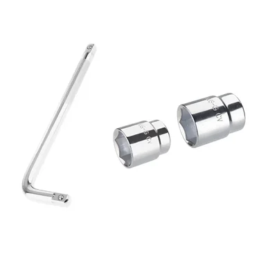 Venus 12.5 mm Cold Forged Socket Drive Hex/Bi-Hex Socket with 18 Inch L-Handle (Metric : 30,32 mm)