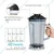 Commercial 2 Liter Bar Blender for Milk Smoothies Shakes and Blending, 1500 Watt