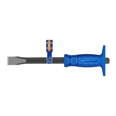 Wadfow Cold Chisel 300 mm 12 Inch Flat Head with Hand Guard Heavy Duty Carbon Steel for Concrete Metal (WCC1302)