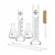 SBT Instruments Borosilicate 3.3 Glass Conical Flask 100ml x 2pcs & 25ml, 50ml Cylinder, 2pcs Stirring Rod 200X6mm, Brush