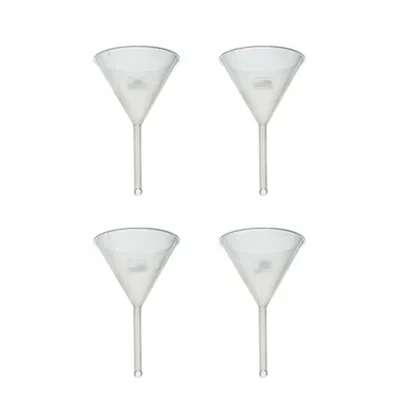 SBT Instruments Polypropylene Long Stem Funnel 100ml x 4pcs for Lab Laboratory