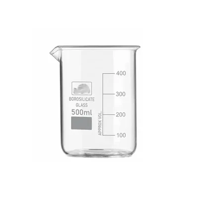 SBT Instruments Borosilicate 3.3 Glass Low Form Beaker 500ml with Graduation Marks