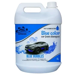 Uniwax 5L Blue Color Car Foam Shampoo, Fast Cleaning Action