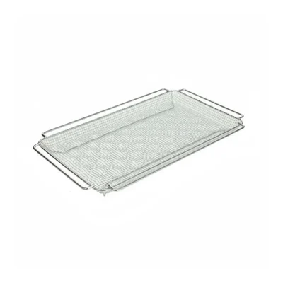 Pack of 2 | 20.5X12.75 inch COMBI FRY TRAY - ELECTRO POLISH STAINLESS STEEL