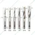 Premium Quality 6 Pcs 1/8 inch - 3/8 inch Combination Drill and Tap Bit Set