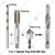 Premium Quality 6 Pcs 1/8 inch - 3/8 inch Combination Drill and Tap Bit Set