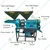 Subhamjyoti Combined Rice Mill and Pulverizer with 3HP Motor, 200 Kg/hr Paddy & 35 Kg/hr Flour