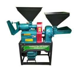 Subhamjyoti 6N40 Combined Rice Mill And Pulverizer With 3HP Motor, 150 Kg/hr Rice & 35 Kg/hr Flour