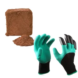 Combo Pack of 5 kg Cocopeat and Hand Gloves for Gardening Purpose