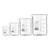 Bello Set of 4pcs Borosilicate 3.3 Glass Beakers with Graduation Marks, 25ml, 50ml, 100ml, 250ml Capacity for Laboratory