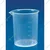 Bello Combo of Polypropylene 250ml Measuring Cylinder & 25ml Beaker with Blue Printed Graduation Marks for Laboratory