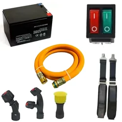 Premium Quality Accessories Kit with 12 V 8 Ah Battery , Belt, Delivery Pipe for all type of Battery Sprayer
